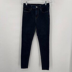 Levi's Skinny‎ Dark Blue Midi Rise Jeans